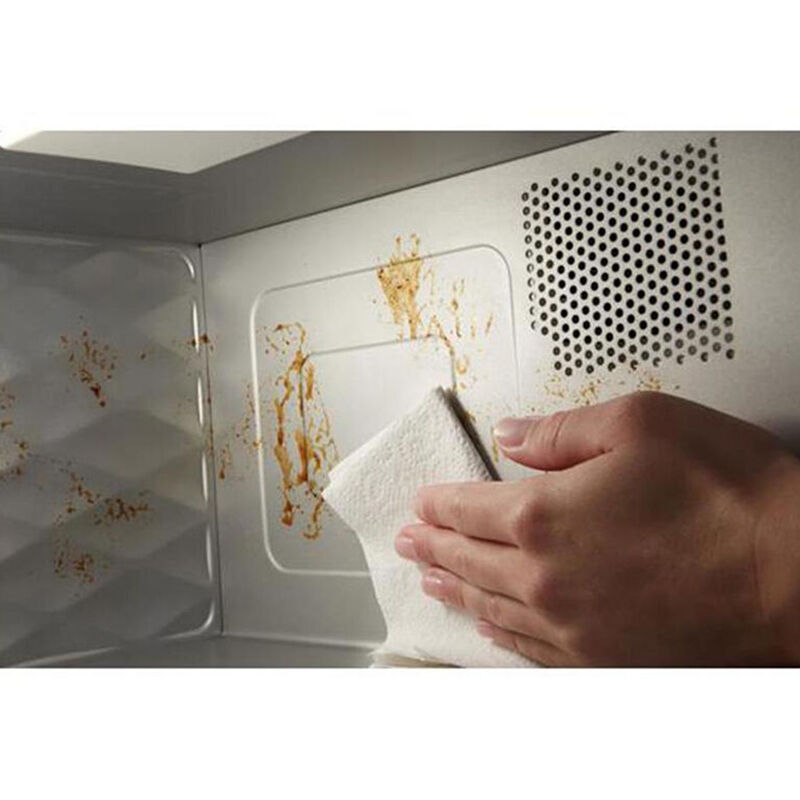 Whirlpool 30 in. 1.1 cu. ft. 1000W Low Profile Over-the-Range Microwave with 400 CFM - Stainless Steel, Stainless Steel, hires