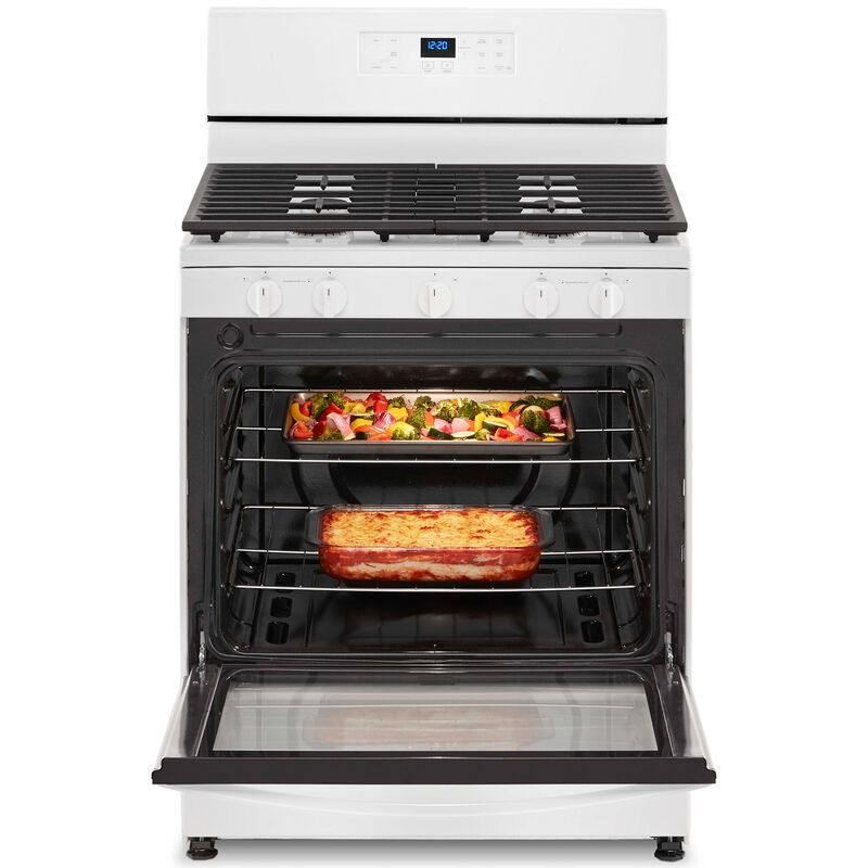Whirlpool 30 in. 5.1 cu. ft. Oven Freestanding Gas Range with 5 Sealed Burners - White, White, hires