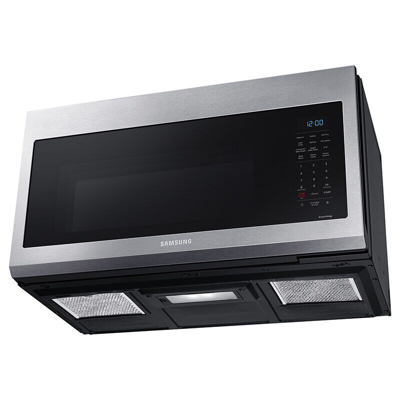 Samsung 30 in. 1.7 cu. ft. 950W Smart Over-the-Range Microwave with 300 CFM & Convection Cooking - Stainless Steel, Stainless Steel, hires