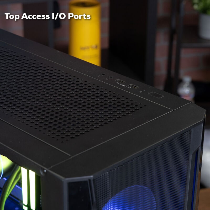 iBUYPOWER TMA7N4601 Gaming Desktop - AMD Ryzen 7 5700, NVIDIA GeForce RTX 4060 8GB, 16GB DDR4 RGB RAM, 1TB NVMe SSD, , hires