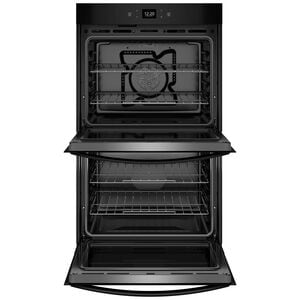 Whirlpool 27 in. 8.6 cu. ft. Smart Top Control Electric Double Wall Oven with Standard Convection - Black, , hires