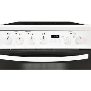 Frigidaire 24 in. 1.9 cu. ft. Standard Convection Electric Range with Smoothtop Burners - White, White, hires
