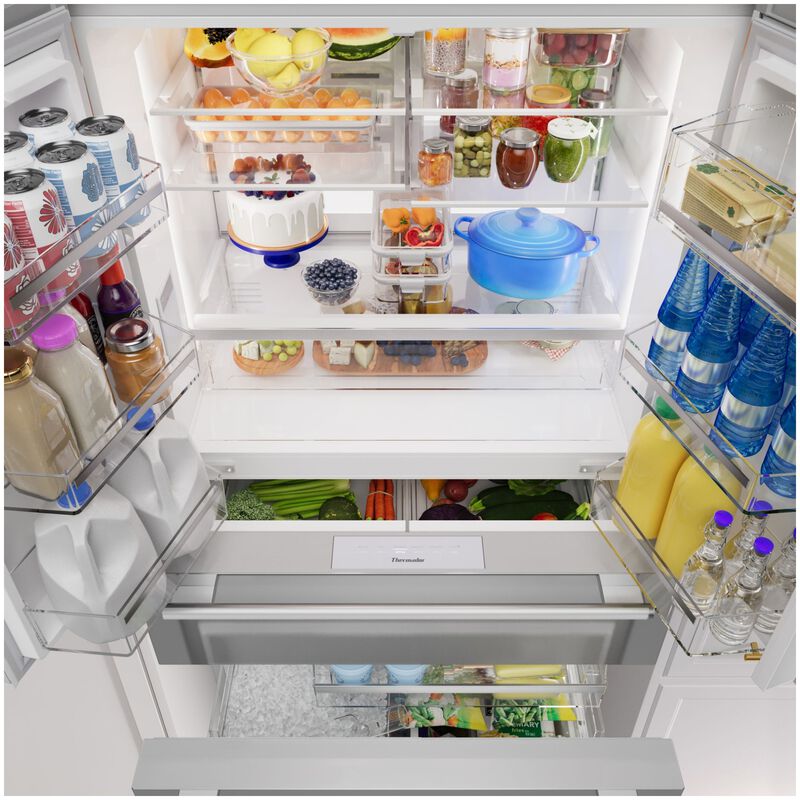 Thermador 36 in. 20.4 cu. ft. Smart Counter Depth 4-Door French Door Refrigerator with Internal Water Dispenser - Stainless Steel, , hires