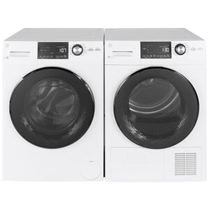 GE 24 in. 4.1 cu. ft. Ventless Electric Dryer with 13 Dryer Programs, Sanitize Cycle, Wrinkle Care & Sensor Dry - White, , hires