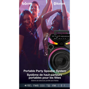 Borne Portable Party Speaker System - Black, , hires
