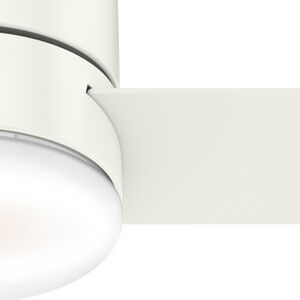 Hunter 44" Minimus Low Profile Ceiling Fan with LED Light Kit and Handheld Remote - Fresh White, White, hires