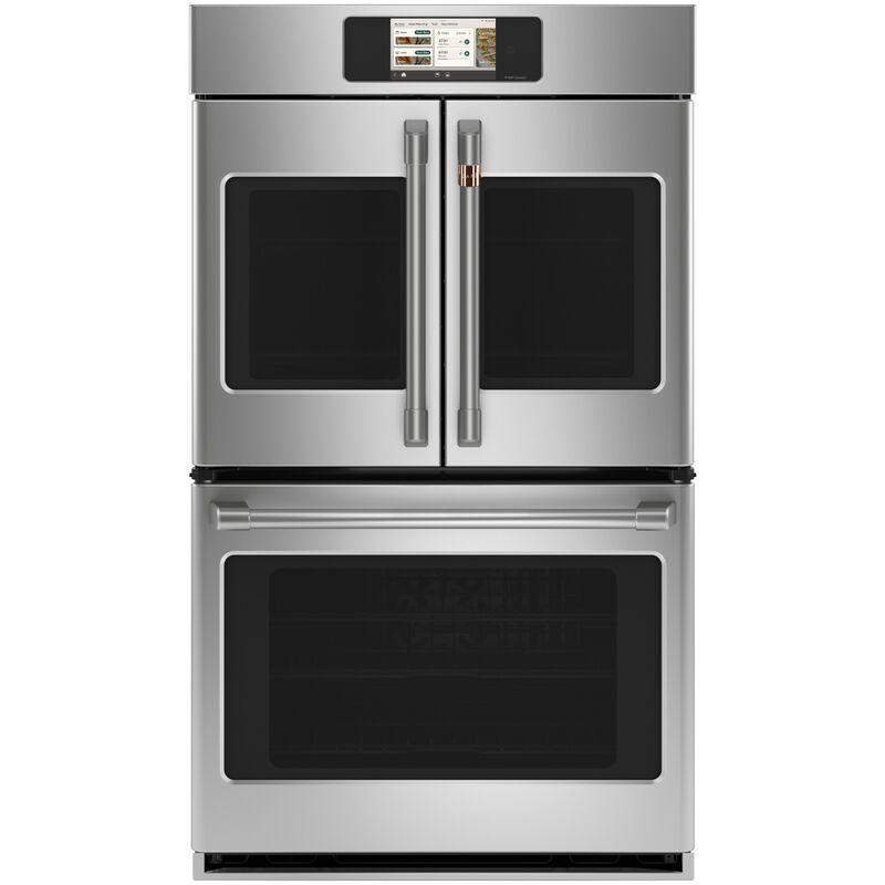 Cafe Professional Series 30 in. 10.0 cu. ft. Smart Top Control Electric Double Wall Oven with True European Convection - Stainless Steel, , hires
