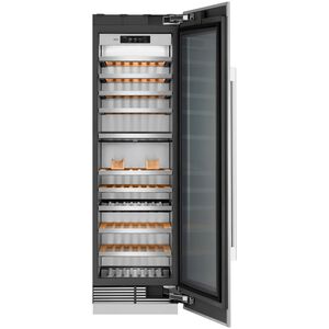 SKS Instaview 24 in. Built-in Smart Wine Cooler with Metal & Wood Racks, Multi-Temperature Zones & 113 Bottle Capacity - Custom Panel Ready, , hires