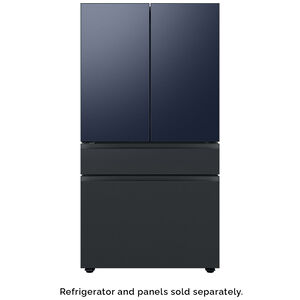 Samsung BESPOKE 4-Door French Door Bottom Panel for Refrigerators - Matte Black Steel, , hires