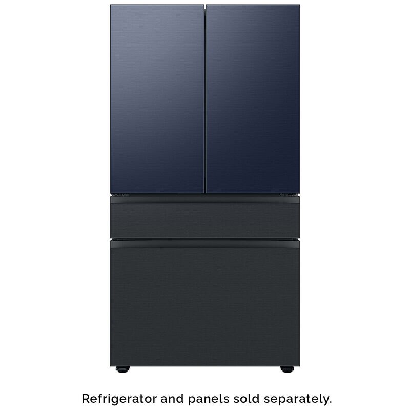 Samsung BESPOKE 4-Door French Door Bottom Panel for Refrigerators - Matte Black Steel, , hires