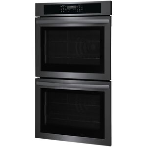 Frigidaire 30 in. 10.6 cu. ft. Top Control Electric Double Wall Oven With Standard Convection - Black Stainless Steel, Black Stainless Steel, hires