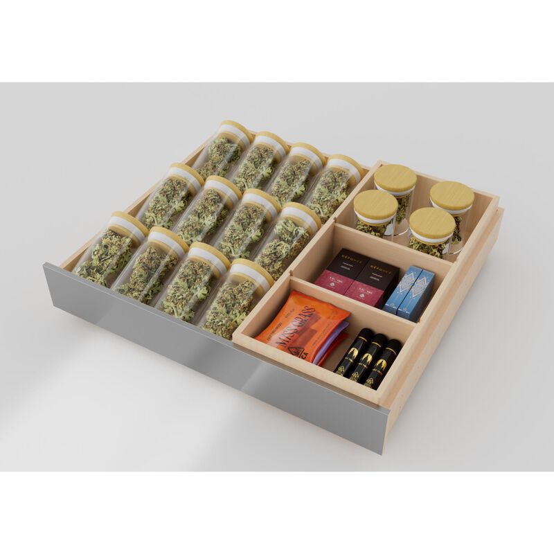 XO 24 in. Undercounter Wine Cooler with Metal Racks, Dual Temperature Zones & 30-Bottle Capacity - Custom Panel Ready, , hires