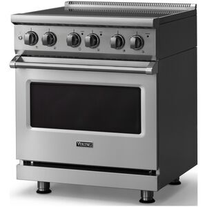 Viking 5 Series 30 in. 4.7 cu. ft. True European Convection Electric Range with Smoothtop Burners - Stainless Steel, , hires