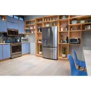 GE 36 in. 22.1 cu. ft. Counter Depth French Door Refrigerator with Ice & Water Dispenser - Fingerprint Resistant Stainless, Fingerprint Resistant Stainless, hires