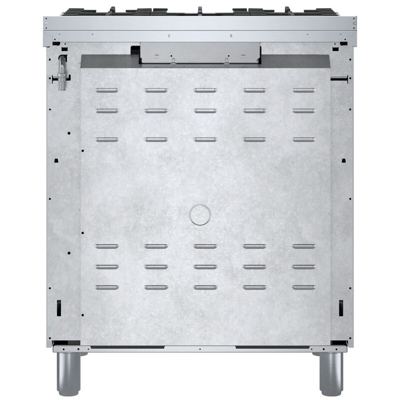 Bosch 800 Series 30 in. 3.9 cu. ft. True European Convection Dual Fuel Range with 5 Sealed Burners - Stainless Steel, , hires