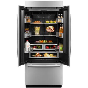 JennAir 36 in. 20.8 cu. ft. Built-In Counter Depth French Door Refrigerator with Ice Maker - Custom Panel Ready, , hires