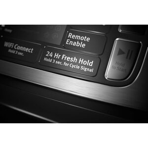 Maytag 27 in. 5.0 cu. ft. Smart Stackable Front Load Washer with Extra Power, 24-Hr Fresh Hold Option, Sanitize & Steam Wash Cycle - Metallic Slate, Metallic Slate, hires