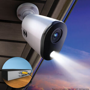 Night Owl - Add_On 2-Camera Deterence 2K Security Camera with 2-Way Audio - White, , hires