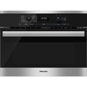 Miele 24" 1.5 Cu. Ft. Electric Wall Oven with Standard Convection & Manual Clean - Stainless Steel, , hires