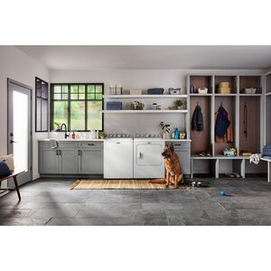 Maytag Pet Pro 29 in. 7.0 cu. ft. Electric Dryer with Sensor Dry & Steam Cycle - White, White, hires