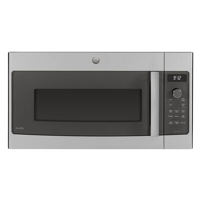GE Profile 30" 1.7 Cu. Ft. Over-the-Range Microwave with 10 Power Levels, 300 CFM & Sensor Cooking Controls - Stainless Steel | PSA9120SPSS