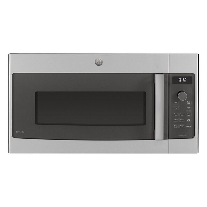 GE Profile 30" 1.7 Cu. Ft. Over-the-Range Microwave with 10 Power Levels, 300 CFM & Sensor Cooking Controls - Stainless Steel, , hires