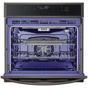 LG 30 in. 4.7 cu. ft. Smart Electric Single Wall Oven with Standard Convection - PrintProof Black Stainless Steel, , hires