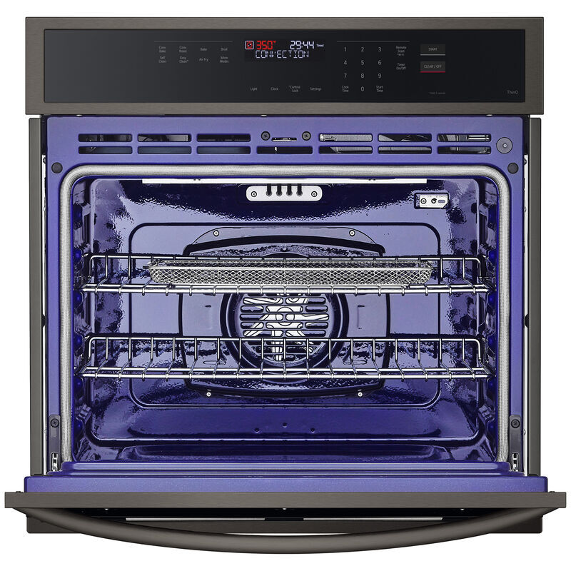 LG 30 in. 4.7 cu. ft. Smart Electric Single Wall Oven with Standard Convection - PrintProof Black Stainless Steel, , hires