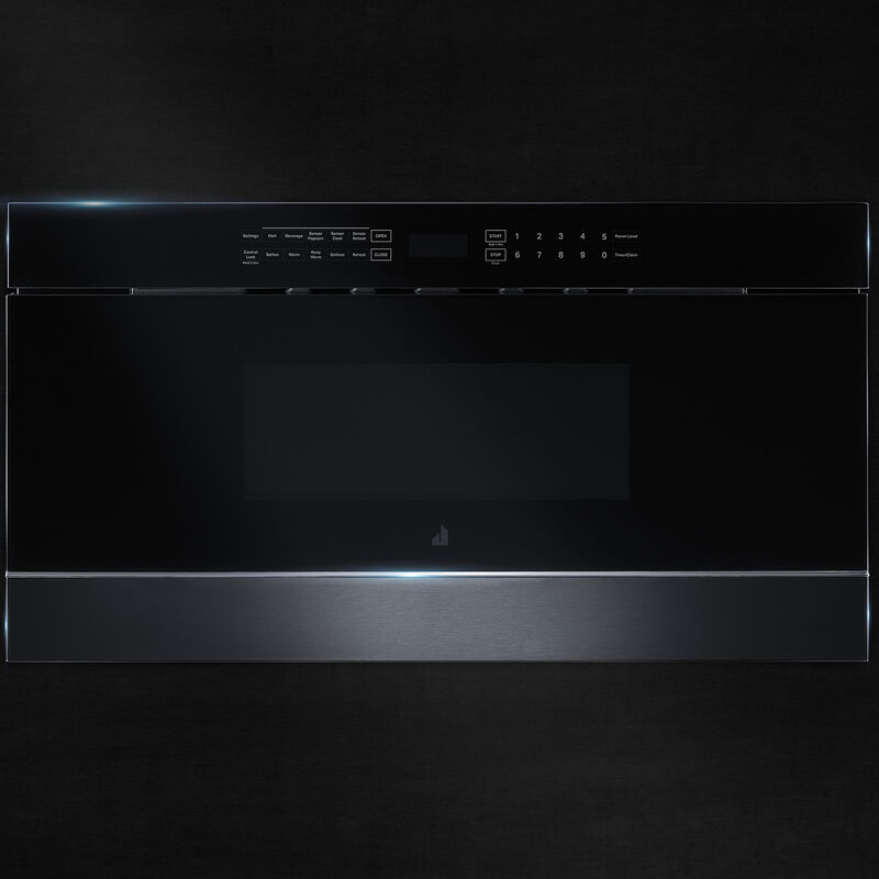 JennAir Noir 30 in. 1.2 cu. ft. 950W Drawer Microwave with Sensor Cooking - Floating Glass Black, , hires