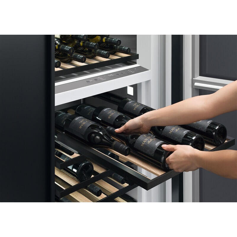 Fisher & Paykel Series 11 24 in. Built-in Column Wine Cabinet with Wood Racks, Dual Temperature Zones & 91 Bottle Capacity - Custom Panel Ready, , hires