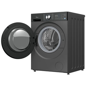 Midea 24 in. 2.7 cu. ft. Smart Stackable Front Load Washer with Steam Cycle - Charcoal Gray, , hires