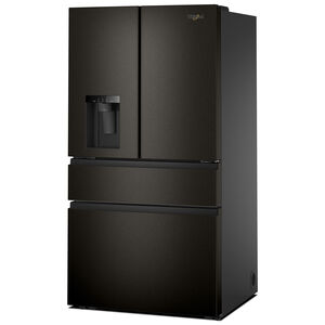 Whirlpool 36 in. 28.9 cu. ft. 4-Door French Door Refrigerator with Ice & Water Dispenser - Black Stainless Steel with PrintShield Finish, , hires