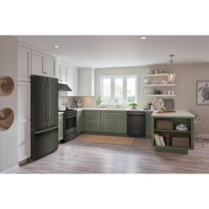 KitchenAid 36 in. 24.8 cu. ft. Smart Counter Depth French Door Refrigerator with Internal Water Dispenser - Black Ore, Black Ore, hires