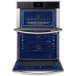 Samsung 30 in. 7 cu. ft. Smart Speed/ Steam Electric Microwave/Wall Oven Combo with Dual Convection & Sensor Cooking - Stainless Steel, , hires