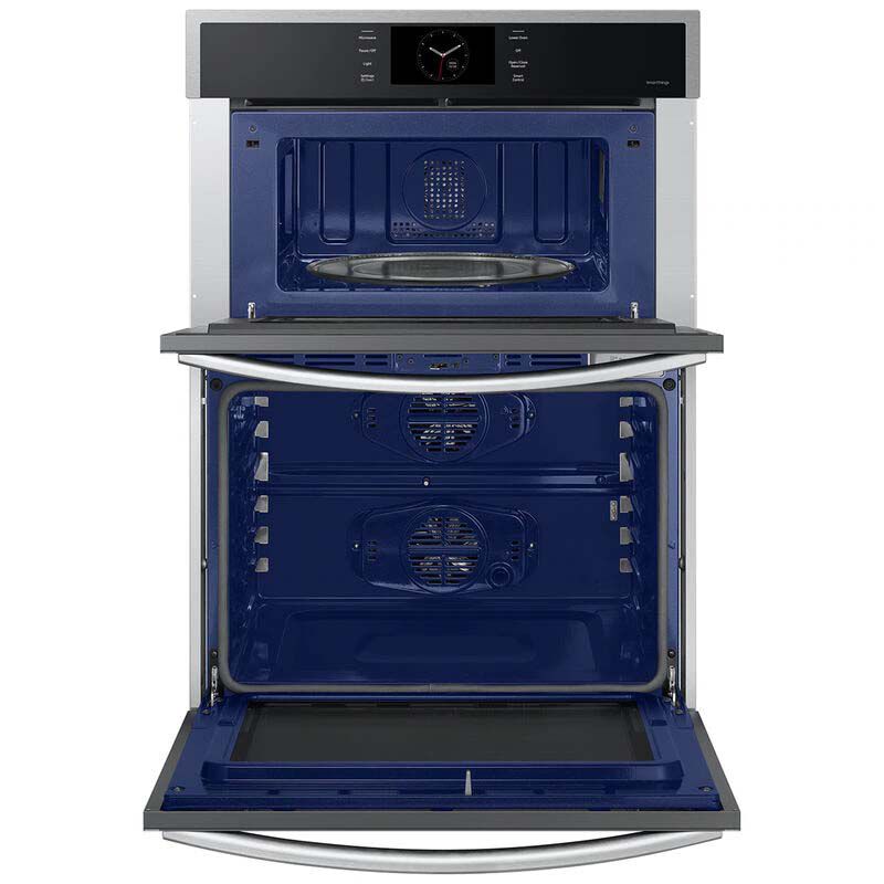 Samsung 30 in. 7 cu. ft. Smart Speed/ Steam Electric Microwave/Wall Oven Combo with Dual Convection & Sensor Cooking - Stainless Steel, , hires