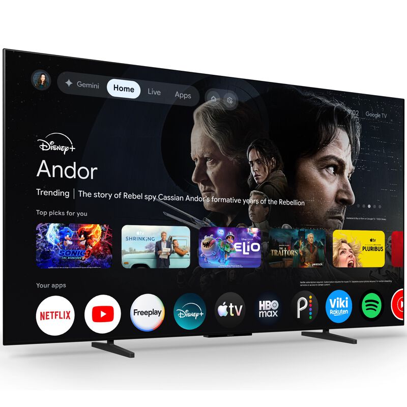 Sony - 65" Class Bravia 6 OLED 4K UHD Smart Google TV with Gemini, , hires