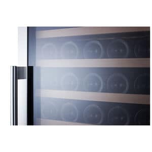 Summit 24 in. Wine Cooler with Wood Racks, Single Temperature Zone & 171 Bottle Capacity - Stainless Steel, , hires