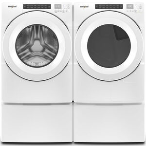 Whirlpool 27 in. 7.4 cu. ft. Stackable Ventless Electric Dryer with Heat Pump & Sensor Dry - White, , hires