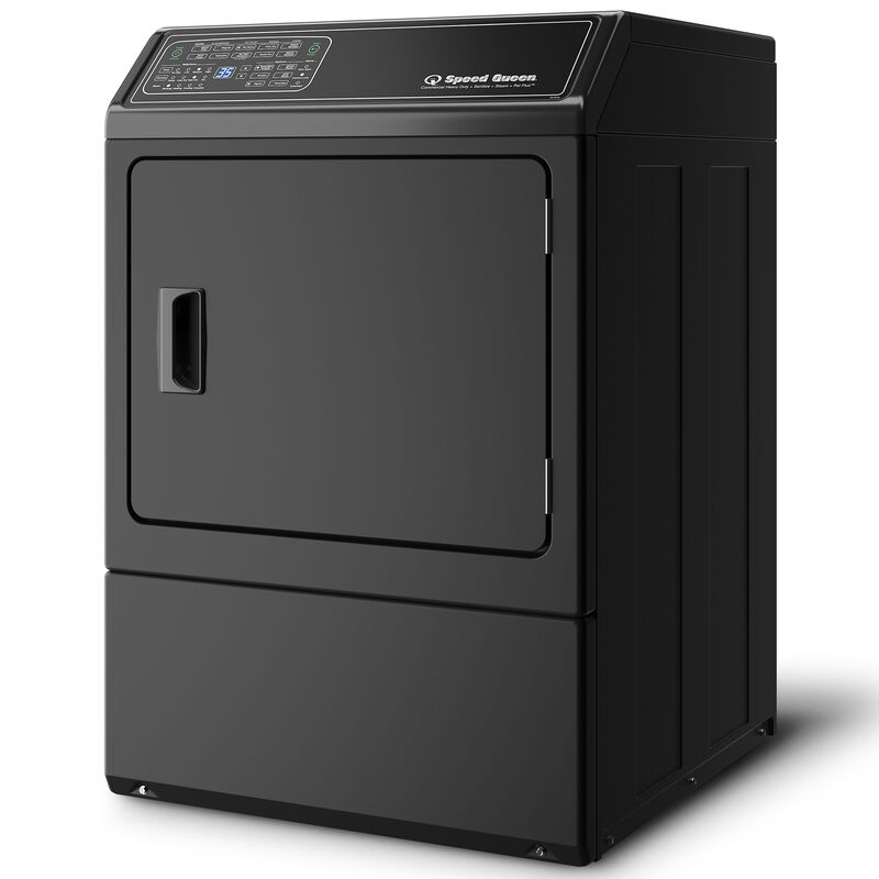 Speed Queen DF7 27 in. 7.0 cu. ft. Gas Dryer with Pet Plus Cycle, Sensor Dry, Sanitize & Steam Cycle - Matte Black, Matte Black, hires