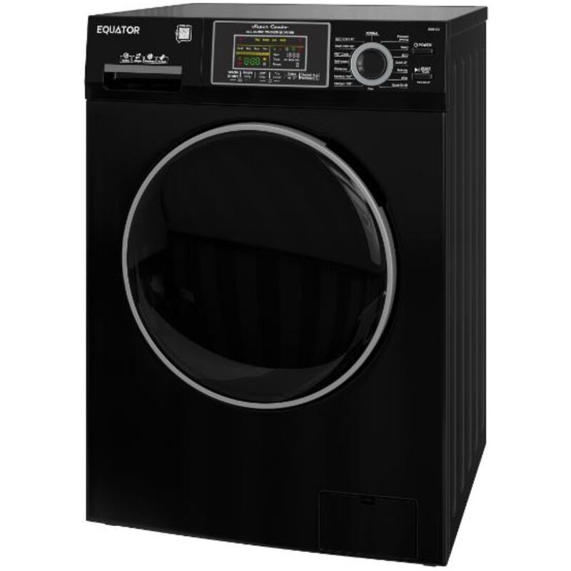 Equator Max 24 in. 2.47 cu. ft. Electric Front Load Convertible (Vented/Ventless) All-in-One Combo with Pet Cycle, Sanitize Cycle & Sensor Dry - Black, , hires