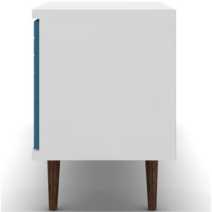 Manhattan Comfort Liberty 63" TV Stand - White & Aqua Blue, , hires