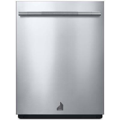 JennAir Rise Series 24 in. Built-In Dishwasher with Top Control, 38 dBA Sound Level, 14 Place Settings, 5 Wash Cycles & Sanitize Cycle - Stainless Steel | JDAF5924RL
