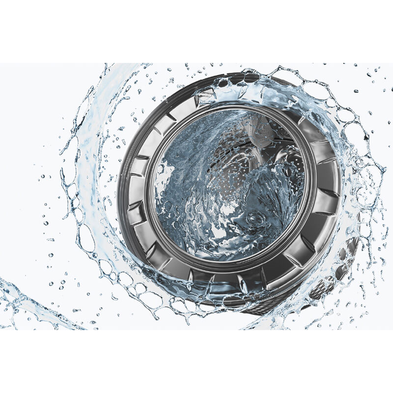 Midea 24 in. 2.7 cu. ft. Smart Stackable Front Load Washer with Steam Cycle - Charcoal Gray, , hires