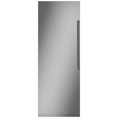 Monogram 30" 16.7 Cu. Ft. Built-In Upright Smart Freezer with Ice Maker, Adjustable Shelves & Digital Control - Custom Panel Ready | ZIF301NPNII