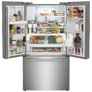 Frigidaire 36 in. 27.8 cu. ft. French Door Refrigerator with Ice & Water Dispenser - Stainless Steel, Stainless Steel, hires