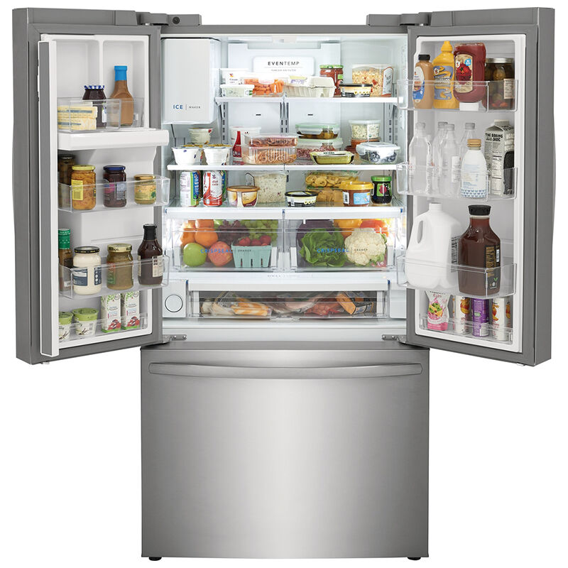 Frigidaire 36 in. 27.8 cu. ft. French Door Refrigerator with Ice & Water Dispenser - Stainless Steel, Stainless Steel, hires