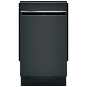 GE Profile 18 in. Top Control Dishwasher with 47 dBa Sound Level, Condensate Dry & Pocket - Black, Black, hires