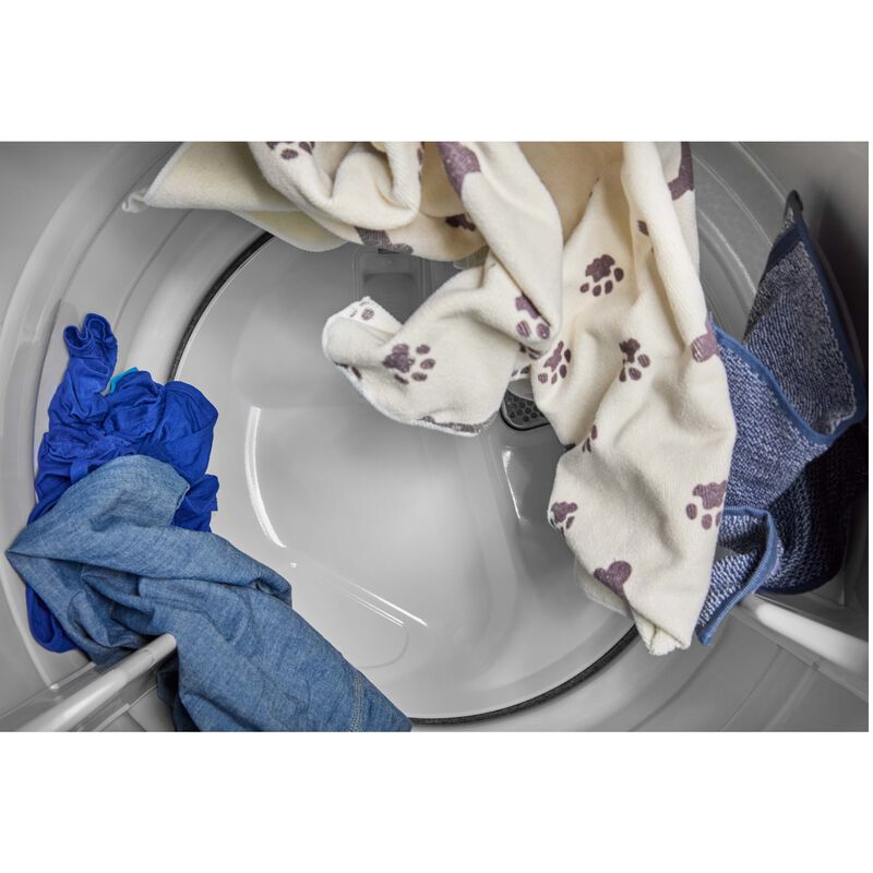 Maytag 27 in. 7.4 cu. ft. Smart Electric Dryer with Pet Pro Option, Sensor Dry, Sanitize & Steam Cycle - Classic Silver, , hires