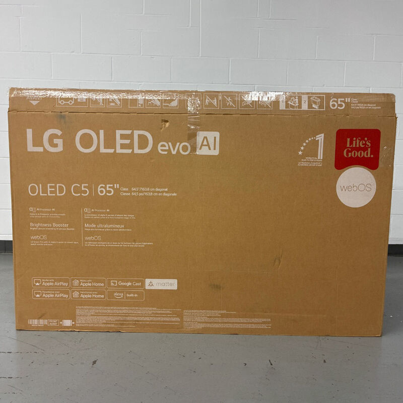 LG - 65" Class C5 Series OLED evo 4K UHD Smart webOS TV (Open Box Good Condition), , hires