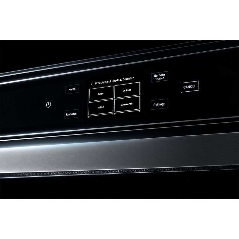 JennAir Noir 24 in. 1.4 cu. ft. Smart Speed Electric Single Wall Oven with True European Convection & Sensor Cooking - Floating Glass Black, , hires